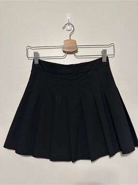 Sunday Best Black Pleated Mini Skirt